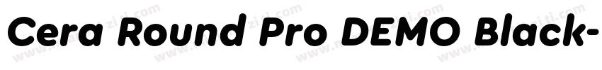 Cera Round Pro DEMO Black字体转换